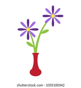 Cute flower on a pot