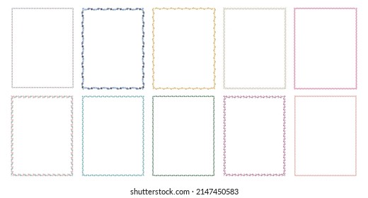 Cute flower pattern border Designed in doodle style for cards, worksheets, paper patterns, digital prints, scrapbooks, covers and more.