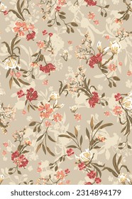 cute flower pattern for design fabric textile or wall decor