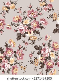 cute flower pattern image for fabric textile and decoration