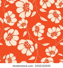 cute flower pattern image for fabric textile or wall decoration