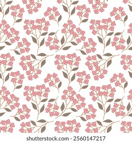 cute flower pattern image for fabric textile or wall decoration