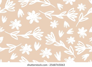 Cute flower pattern image for fabric textile or wall decoration