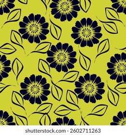 cute flower pattern image for fabric textile or wall decoration