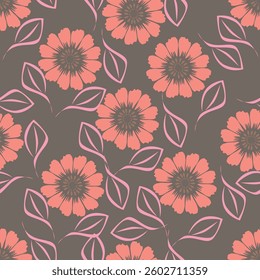 cute flower pattern image for fabric textile or wall decoration