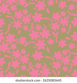 süßes Blumenmuster-Bild für Textil- oder Wanddekoration