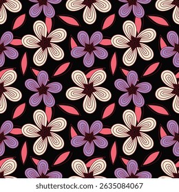 cute flower pattern image for fabric textile or wall decoration
