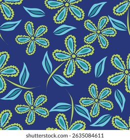 cute flower pattern image for fabric textile or wall decoration