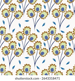 cute flower pattern image for fabric textile or wall decoration