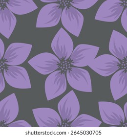 süßes Blumenmuster-Bild für Textil- oder Wanddekoration
