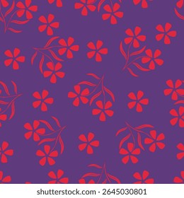 süßes Blumenmuster-Bild für Textil- oder Wanddekoration

