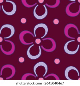 süßes Blumenmuster-Bild für Textil- oder Wanddekoration

