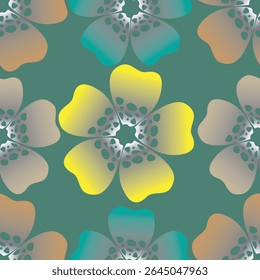 süßes Blumenmuster-Bild für Textil- oder Wanddekoration
