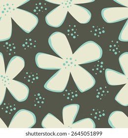 Imagen linda del patrón de la flor para la materia textil o la decoración de la pared
