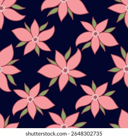 cute flower pattern image for fabric textile or wall decoration
