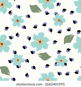imagem de padrão de flor bonito para tecido têxtil ou decoração de parede	