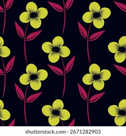 imagem de padrão de flor bonito para tecido têxtil ou decoração de parede