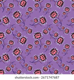 Imagen linda del patrón de la flor para la materia textil o la decoración de la pared