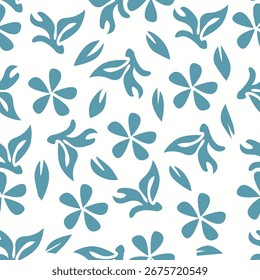 süßes Blumenmuster-Bild für Textil- oder Wanddekoration
