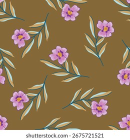 cute flower pattern image for fabric textile or wall decoration
