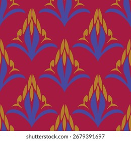süßes Blumenmuster-Bild für Textil- oder Wanddekoration
