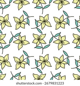 süßes Blumenmuster-Bild für Textil- oder Wanddekoration
