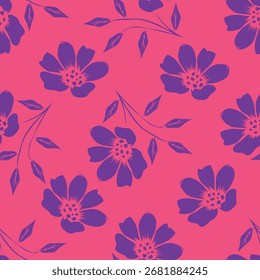cute flower pattern image for fabric textile or wall decoration
