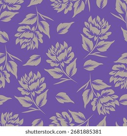 süßes Blumenmuster-Bild für Textil- oder Wanddekoration
