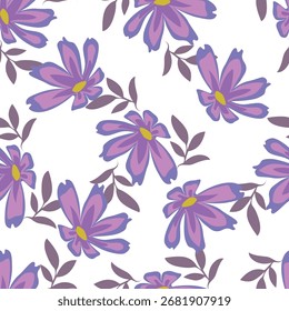 süßes Blumenmuster-Bild für Textil- oder Wanddekoration