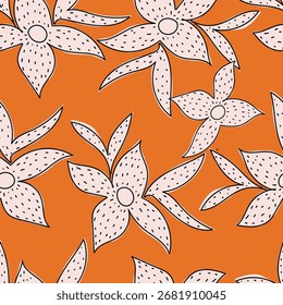 süßes Blumenmuster-Bild für Textil- oder Wanddekoration