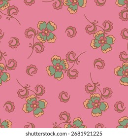 cute flower pattern image for fabric textile or wall decoration