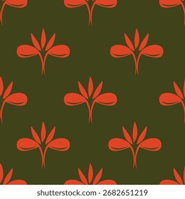 süßes Blumenmuster-Bild für Textil- oder Wanddekoration
