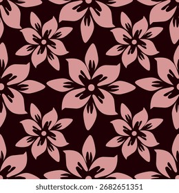 süßes Blumenmuster-Bild für Textil- oder Wanddekoration
