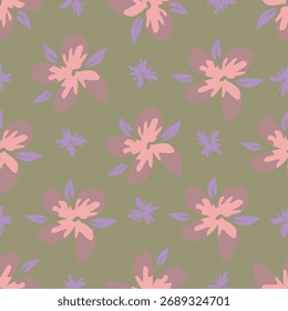 imagem de padrão de flor bonito para tecido têxtil ou decoração de parede
