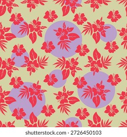 cute flower pattern image for fabric textile or wall decoration
