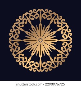 Cute flower pattern mandala mandala design background vector