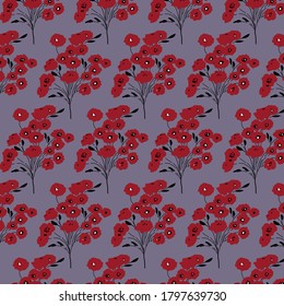 Cute flower pattern, seamless design, summer vibe