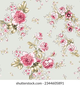 cute flower pattern suitable for textile design or wall decoration