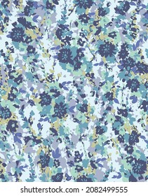 cute flower pattern textile illustration