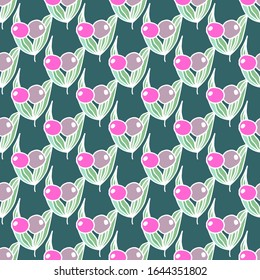 Cute flower pattern. Vector illustration drawn by hand for children's clothing, poster, textile, fabric, cover, wrapping paper. Scandinavian style.