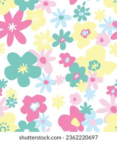 süße Blumenmuster Sommerdesign