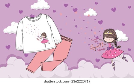 cute flower patterns summer girl  design