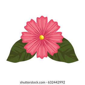 cute flower plant icon