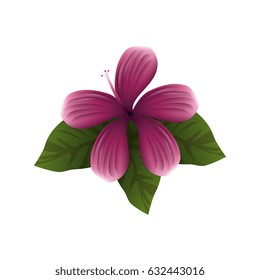 cute flower plant icon