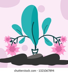Cute flower poster
