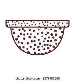 cute flower pot isolated icon