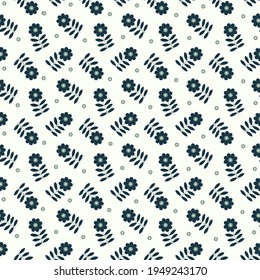 Cute flower seamless pattern. Floral vector texture