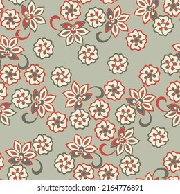 Patrón de flores sin costuras. Textura vectorial floral