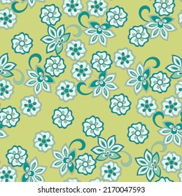 Patrón de flores sin costuras. Textura vectorial floral