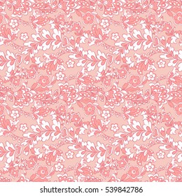 Cute flower seamless pattern. Floral vector texture